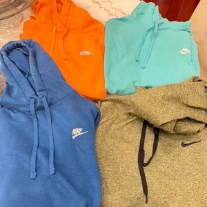 Nike Men's Sweater - Blue, Orange, Green, Teal